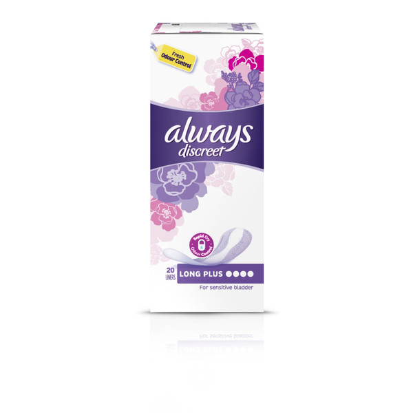 Always Discreet Long Plus Liners 20 Pack