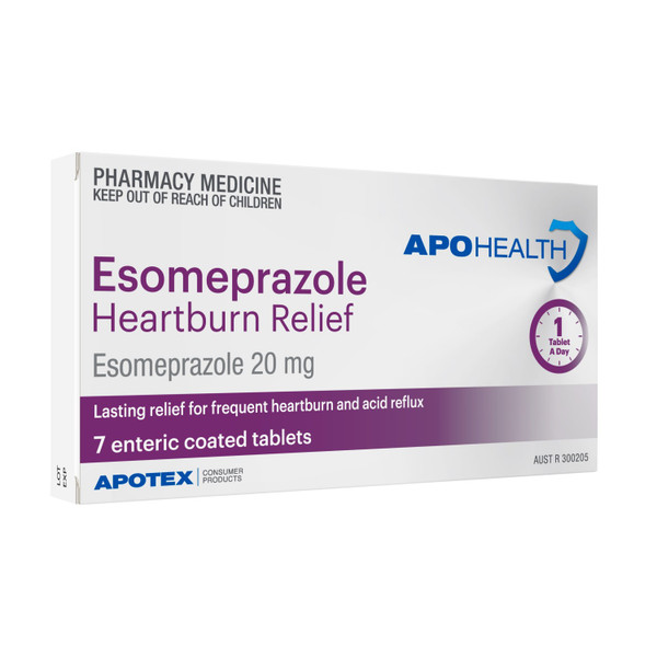 Apohealth Esomeprazole Tablets 20Mg Blister 7 Tablets