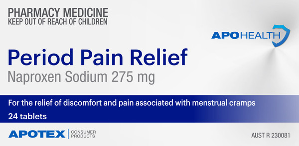 Apohealth Period Pain 24 Tablets Blister
