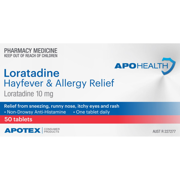 Apotex Health Loratadine 10mg 50 Tablets