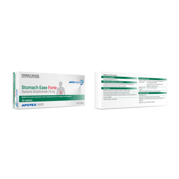 Apotex Health Stomach Ease Forte 20mg 10 Tablets