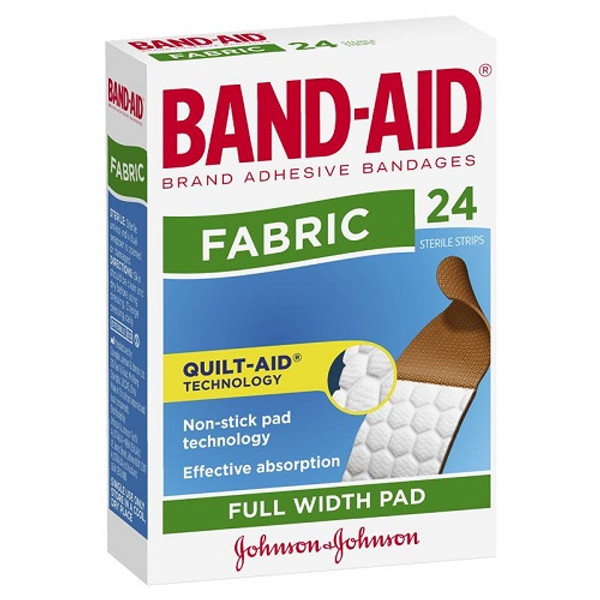 Band-Aid Fabric Strips 24 Pack