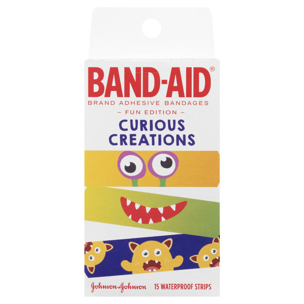 Bandaid Waterproof Strips Curious Creations 15 Pack