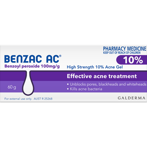 Benzac AC High Strength 10% 60g Acne Gel