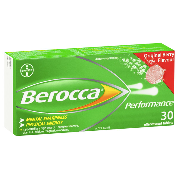 Berocca Performance Original Berry Flavour 30 Effervescent Tablets