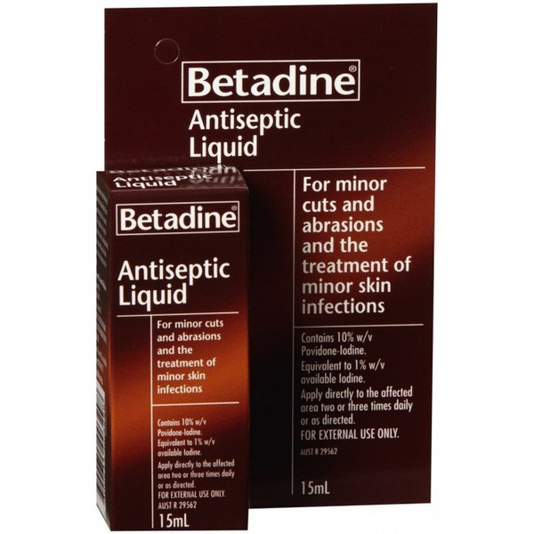 Betadine Antiseptic Liquid 15mL