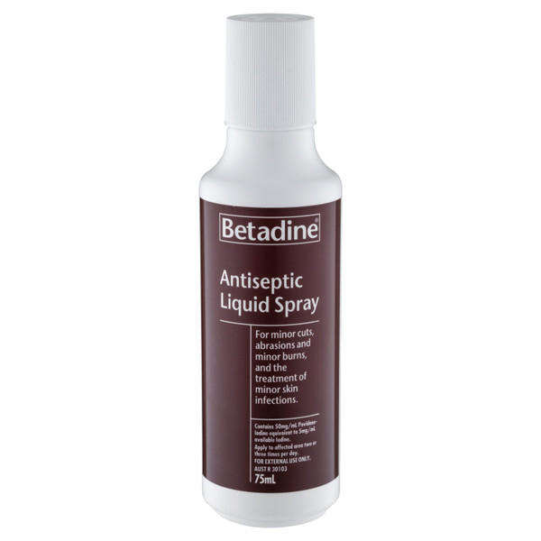 Betadine Antiseptic Liquid Spray 75mL