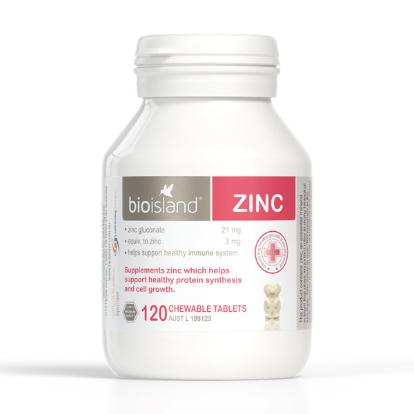 Bio Island Zinc 120 Chewable Tablets