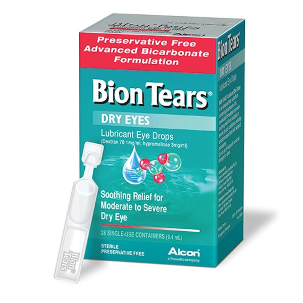 Bion Tears Lubricant Eye Drops 0.4ml x 28 Vials