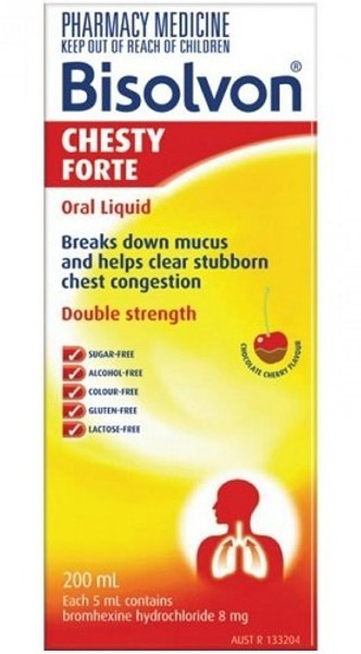 Bisolvon Chesty Forte Oral Liquid 200mL