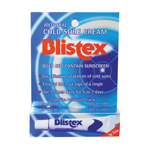 Blistex Cold Sore Antiviral Cream 5g