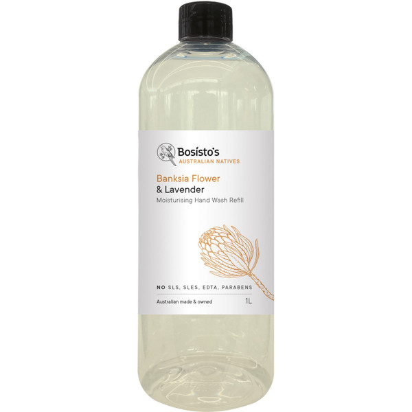 Bosisto's Banksia Flower & Lavender Hand Wash Refill 1L