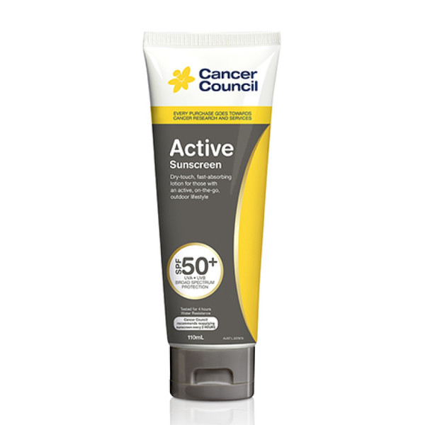 Cancer Council Active Sunscreen SPF50+ 110ml