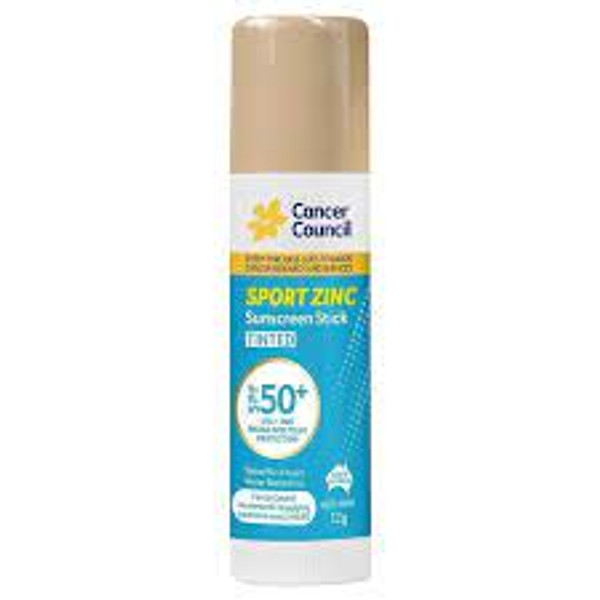 Cancer Council Sport Zinc Stick Tinted Spf50+ 12G