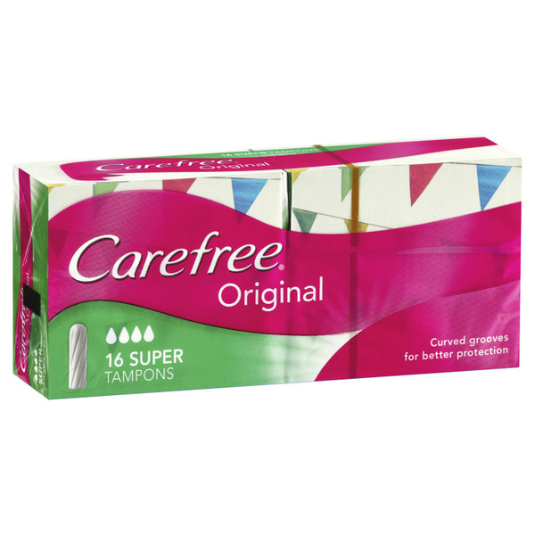 Carefree Tampon Super 16 Pack