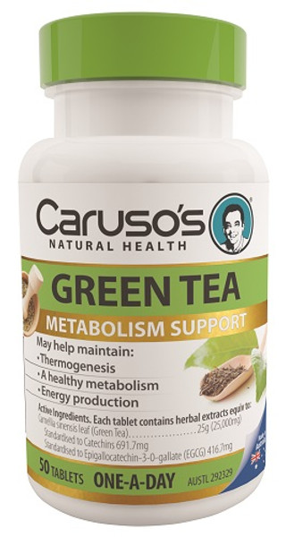 Caruso's Green Tea One-A-Day 50 Tablets