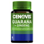 Cenovis Guarana 2000 & Ginseng 500mg 60 Capsules