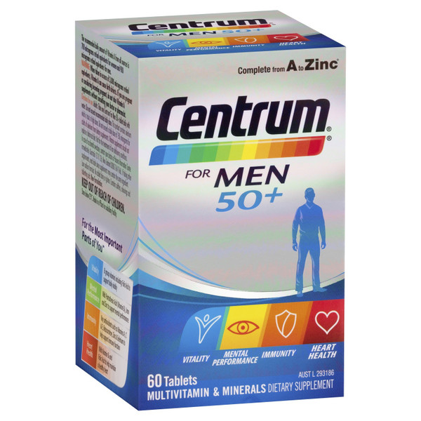 Centrum For Men 50+ 60 Tablets