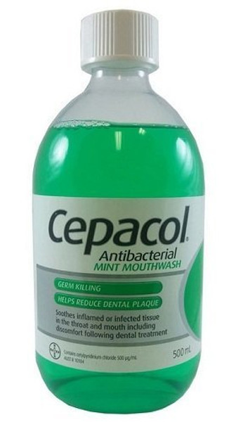 Cepacol Antibacterial Mouthwash Solution Mint 500ml