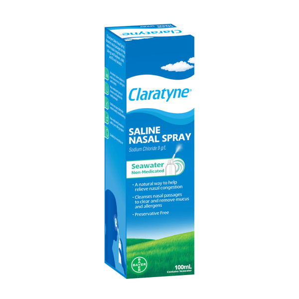 Claratyne Saline Isotonic Spray 100Ml