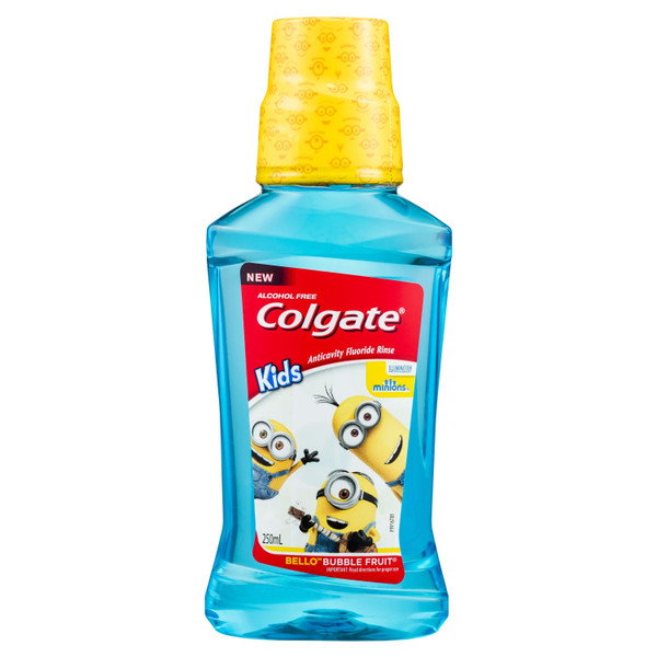 Colgate Kids Minions Anticavity Fluoride Rinse 250ml