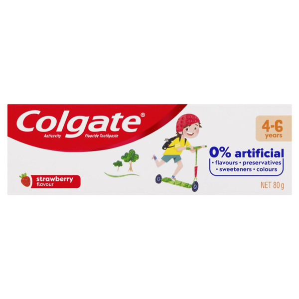 Colgate Kids Toothpaste 4-6 Years Strawberry Flavour 80g