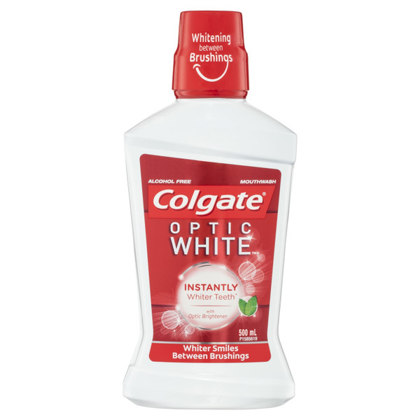 Colgate Optic White Mouthwash 500mL
