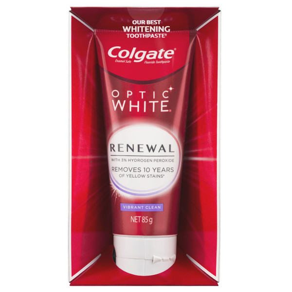 Colgate Optic White Renewal Vibrant Clean Whitening Toothpaste 85g