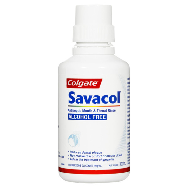 Colgate Savacol Alcohol Free Antiseptic Mouthwash 300ml