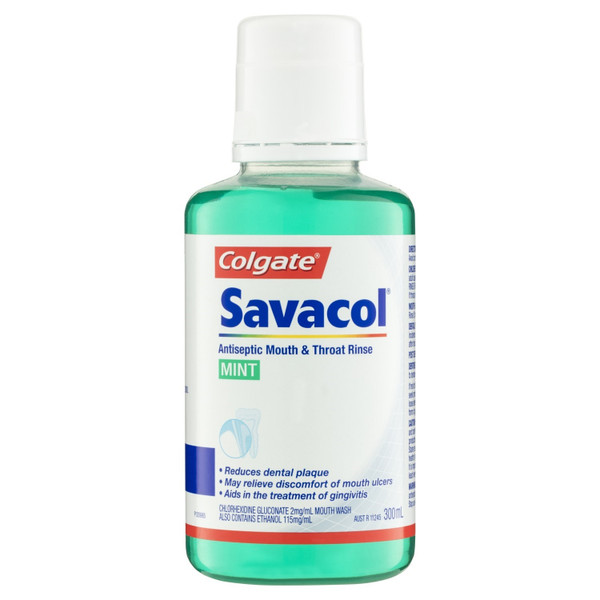Colgate Savacol Antiseptic Mouth & Throat Rinse 300ml