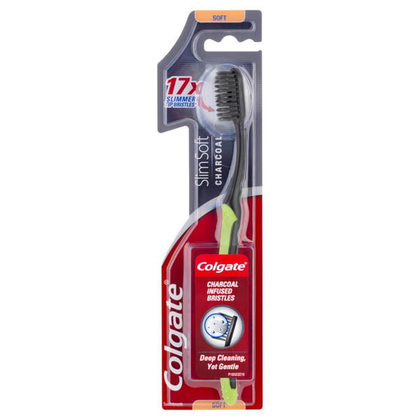 Colgate SlimSoft Charcoal Toothbrush Soft