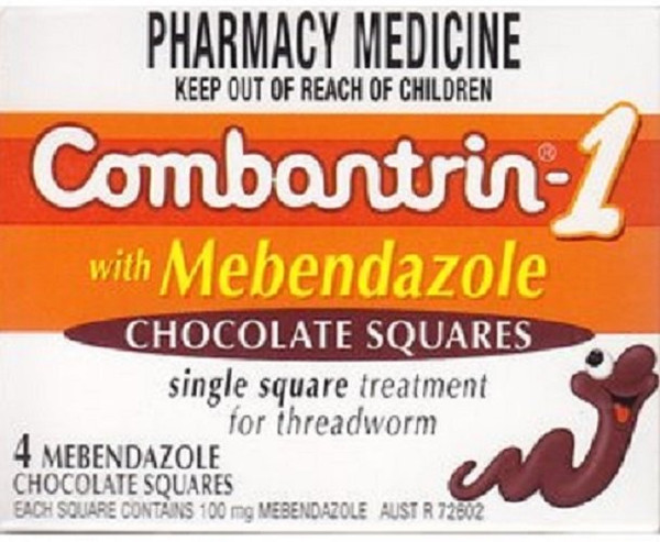 Combantrin-1 Chocolate Squares 4 Pack