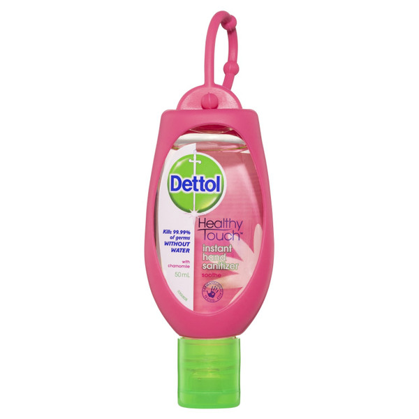 Dettol Hand Sanitiser Pink Clip 50ml