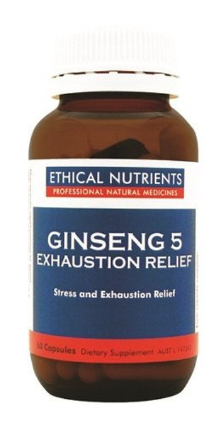 ETHICAL NUTRIENTS GINSENG 5 EXHAUSTION RELIEF 60 CAPS