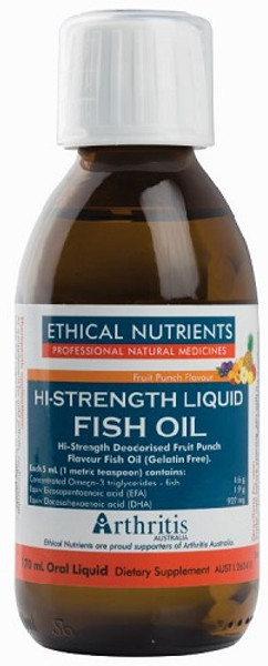 Ethical Nutrients Liquid Fish Oil Fruit Punch 170mL