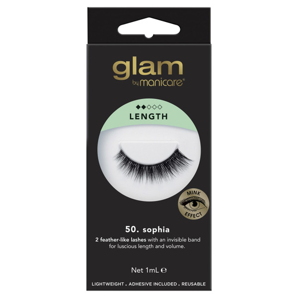 Glam By Manicare 50 Sophia Mink Effect Lashes