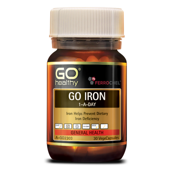 GO Healthy GO Iron 1-A-Day 30 Vege Capsules