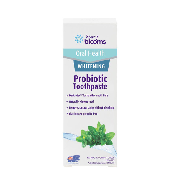 Henry Blooms Probiotic Whitening Toothpaste 100g