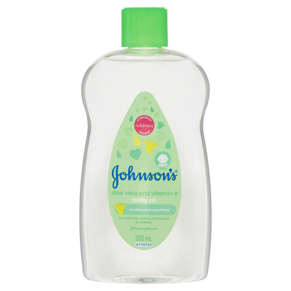 Johnson's Baby Oil Aloe & Vitamin E 500ml
