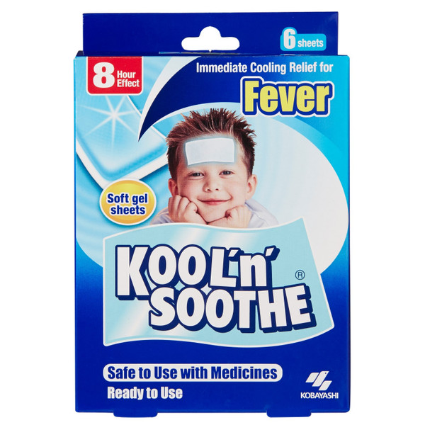 Kobayashi Kool 'n Soothe Kids Fever Relief 6 Pack