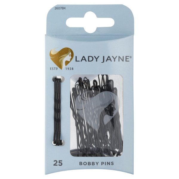 Lady Jayne Bobby Pins Black 25 Pack