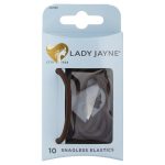 Lady Jayne Brown Snagless Thick Elastics Pack10