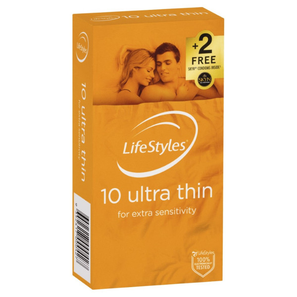 Lifestyles Ultra Thin Condoms 10 Pack