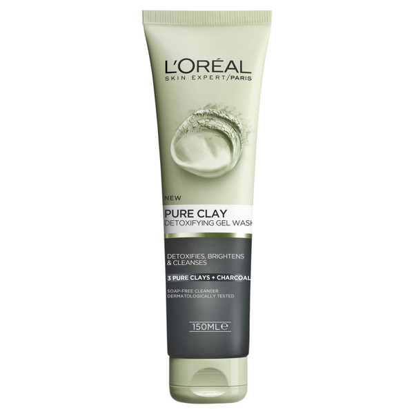L'Oreal Pure Clay Detoxifying Gel Wash 150mL