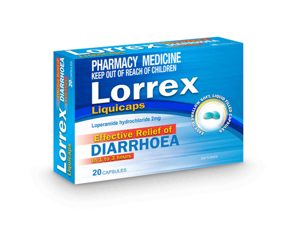 Lorex Loperamide 2mg 20 Pack