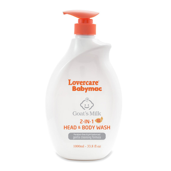 Lovercare Babymac Goats Milk 2In1 Baby Bath Vitamin E 1L