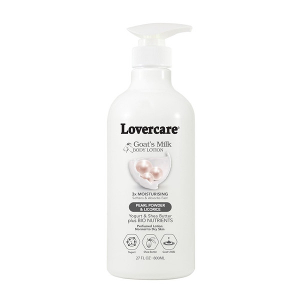 Lovercare Goats Milk Body Lotion Licorice & Pearl Powder 800ml