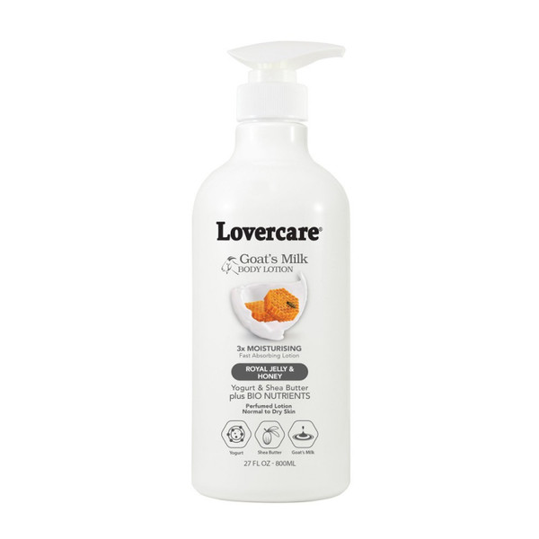 Lovercare Goats Milk Body Lotion Royal Jelly And Honey 800Ml