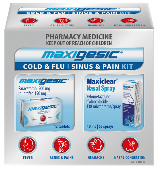 Maxigesic Cold And FLU Sinus And Pain Kit