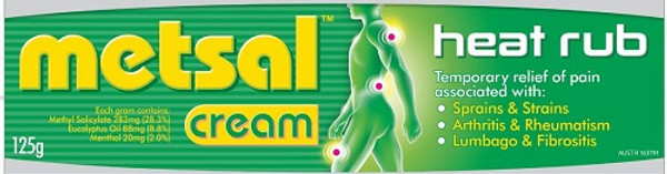 Metsal Heat Rub Cream 125g